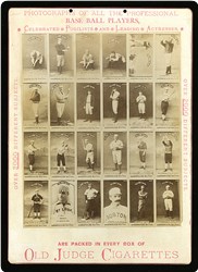 1887 Old Judge Store Advertising Display Poster