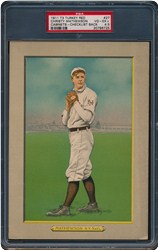 1911 Turkey Red Cabinets T3 & T9 Christy Mathewson #27 (Checklist Back)