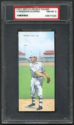 ''Chief'' Bender and ''Rube'' Oldring of the Athetics share a T201 card
