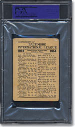1914 Babe Ruth (Back)