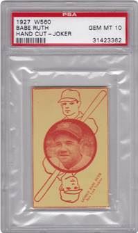 1927 W560 Hand Cut Babe Ruth (Joker)