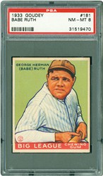 1933 Goudey Babe Ruth #181