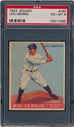 1933 Goudey Lou Gehrig #160