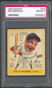 1938 Goudey Joe DiMaggio brings $19,550 in Superior auction