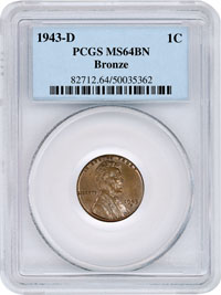 PCGS-Certified 1943-D Bronze Cent Sold For $1.7 Million