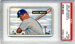 1951 Bowman Mickey Mantle #253