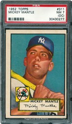 1952 Topps Mickey Mantle #311