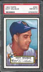1952 Topps Hoyt Wilhelm (PSA 8 NM-MT) - sold for $2,087
