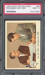 1959 Fleer Ted Williams (PSA 9 MT) - sold for $1,650