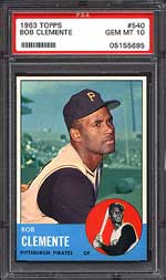 1963 Topps Roberto Clemente PSA 10