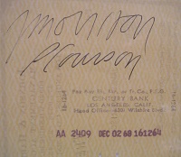 1968 Jim Morrison Signed Check Closeup