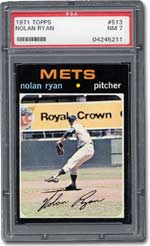 #513 Nolan Ryan is a key card in the 1971 Topps baseball set.
