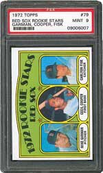 1972 Topps Red Sox Rookie Stars Garman, Cooper, Fisk #79