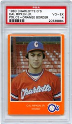 1980 Charlotte O's Police-Orange Border Cal Ripken Jr.