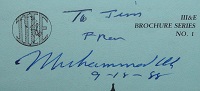 1988 Muhammad Ali Signature