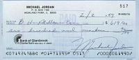 1989 Michael Jordan Signed Check