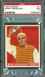 1933 Goudey #1 Benny Bengough