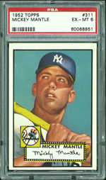 1952 Topps #311 Mickey Mantel