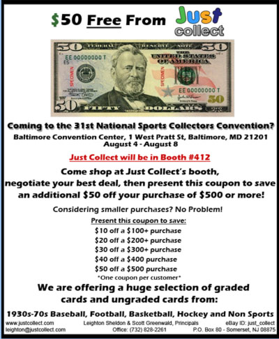 Just Collect Going National