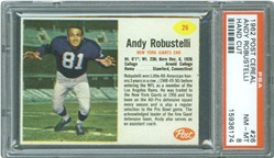 1962 Post Cereal #26 Andy Robustelli