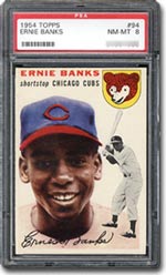 1954 Topps Earnie Banks PSA Graded NM-MT 8.