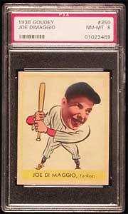 1938 Goudey Joe DiMaggio rookie card