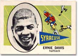 Possibly the more rare find would be Davis' college sportscard.
