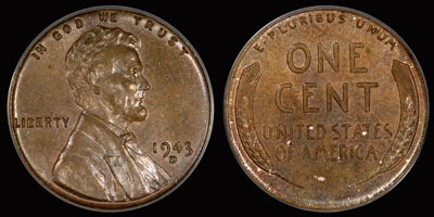 1943 Bronze Lincoln Cent: PCGS Coin of the Month