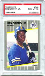 An '89 Griffey Jr. Fleer #548, is currently listed at $1650, in the April 2000 SMR.