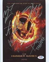 Hunger Games Cast Signed Poster