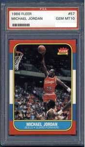 Michael Jordan 1986 Fleer Rookie Card