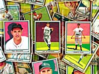 A sampling of lot 1048, a complete1952 Bowman Baseball set.