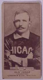 Old Judge Cap Anson (in uniform) brings $66,503 in auction