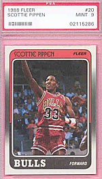 Scottie Pippen's rookie card