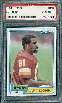 1981 Topps Art Monk Rookie (#194)