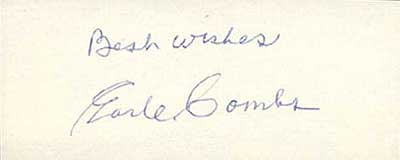 This cut was signed by Earle's wife