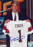 A signed photo of Browns quarterback Tim Couch.