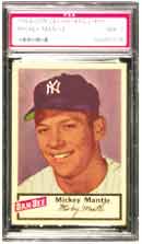 Instead of gum, this Mantle card was packaged with greasy potato chips.
