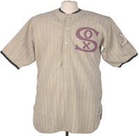 Rookie-era Red Faber Chicago White Sox uniform - sold for $43,679.00.