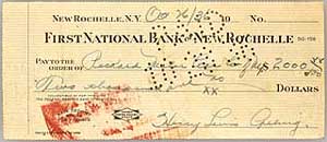 Lou Gehrig Check