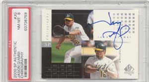 Giambi autograph is popular with collectors