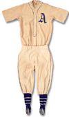 This complete Lefty Grove uniform soldin excess of $100,000 at auction.