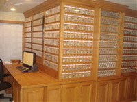 Hagberg's 4,000-plus PSA-graded card collection is housed in a custom-built room specifically designed to display his treasures.