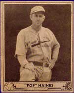 Would you have know that Jesse Haines,the subject of this 1940 Play Ball #227 card,is a baseball legend?