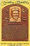 Postcard features Mantle's induction into the Hall of Fame.