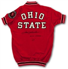 John Havlicek's 1960 Signed Ohio State Game Worn Warm-Up Jacket - Sold For: $36,716
