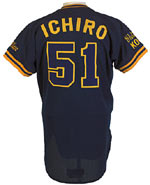 1997 Ichiro Suzuki Orix Blue Wave Game-Used Jersey brings $14,920 in MastroNet auction