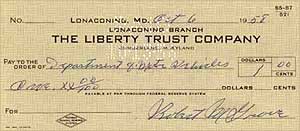 Lefty Grove check signature