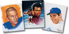 Unitas, Ali and Koufax are just some of the legends to be found in the ''Lewis Line'' and his ''Gridiron Greats'' series.