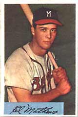 1954 Bowman Eddie Mathews.